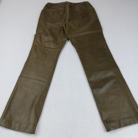 3 PC GAP Leather Boot Cut Pants Womens 28 x 29 Lined 5 Pocket Jeans Style Biker - Picture 16 of 16